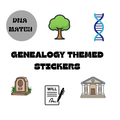 Genealogy Themed Stickers