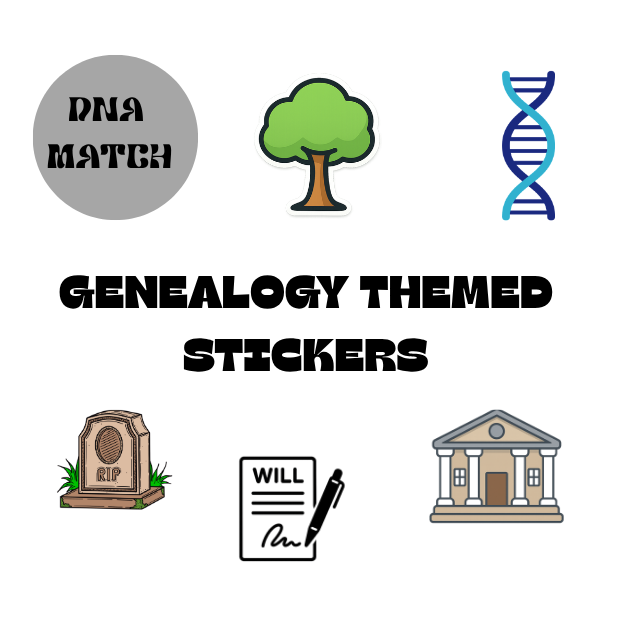 Genealogy Themed Stickers